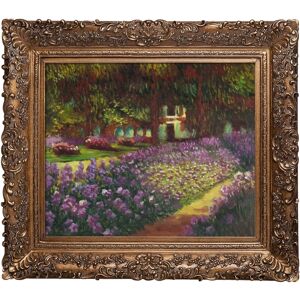 La Pastiche By Overstockart Artist'S Garden At Giverny with Burgeon Frame, 29.5