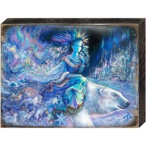 Designocracy Polar Princess Wall Wooden Decor by Josephine Wall - Multi