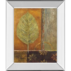 Classy Art Copper Leaf by Viola Lee Mirror Framed Print Wall Art, 22