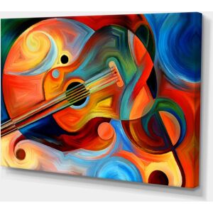 Design Art Designart Music And Rhythm Abstract Canvas Art Print - 32