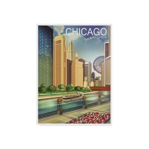 Trademark Innovations Old Red Truck 'Chicago 1' Canvas Art - 47