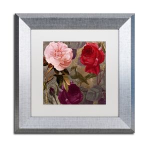 Trademark Global Color Bakery 'Birds And Roses' Matted Framed Art, 11