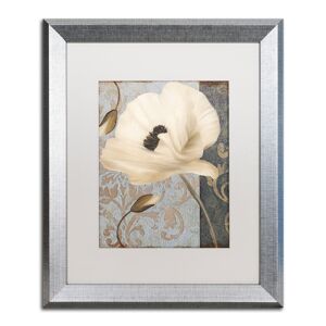 Trademark Global Color Bakery 'Poppy Brocade Ii' Matted Framed Art, 16