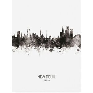 Trademark Global Michael Tompsett New Delhi India Skyline Portrait Ii Canvas Art - 36.5