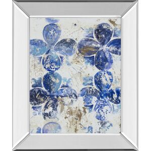 Classy Art Blue Quatrefoil Iii by Patricia Pinto Mirror Framed Print Wall Art, 22