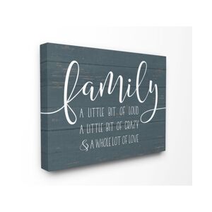Stupell Industries Family Loud Crazy Love Canvas Wall Art, 30