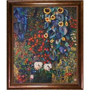 La Pastiche By Overstockart Farm Garden with Sunflowers with Verona Cafe Frame, 24