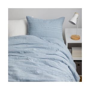 Dormify Juliette Eyelash Fringe Comforter and Sham Set, Cotton, Twin/Twin Xl, Ultra-Cute Styles to Personalize Your Room - Juliette Eyelash Sky Blue