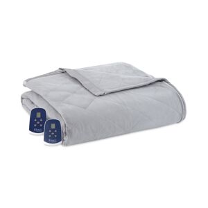Shavel Micro Flannel 7 Layers of Warmth Queen Electric Blanket - Greystone