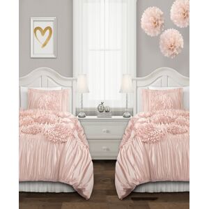 Lush Decor Serena 2Pc Twin Xl Comforter Set - Pink Blush