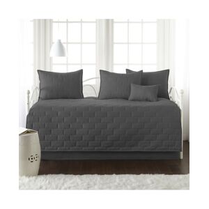 Southshore Fine Linens The Brickyard Collection 6 Piece Twin Day Bed Cover Set - Slate