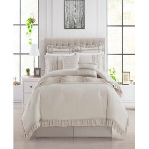 Chic Home Yvette 8 Piece King Comforter Set - Beige