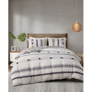 Ink+Ivy Cody 3-Piece Cotton Comforter Set, King/California King - Gray, Navy