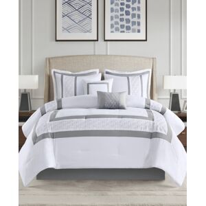 510 Design Powell Embroidered 8 Piece Comforter Set, California King - White