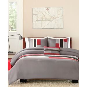 Mi Zone Pipeline Reversible 3-Pc. Comforter Set, Twin/Twin Xl - Red