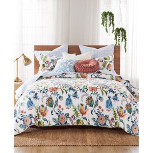 Levtex Eleni Vine Floral Reversible 3-Pc. Quilt Set, King/California King - Blue