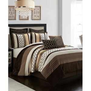 Nanshing Sydney 8-Piece King Comforter Set - Brown
