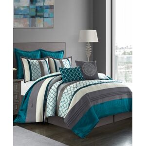 Nanshing Sydney 8-Piece Queen Comforter Set - Peacock