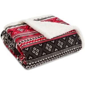 Eddie Bauer Classic Fair Isle Sherpa Blanket Collection