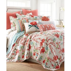 Levtex Simone Floral 3-Pc. Quilt Set, King - Coral