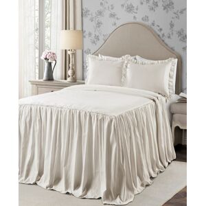 Lush Decor Ticking Stripe 3-Piece King Bedspread Set - Wheat