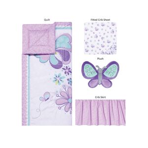 Trend Lab Sammy and Lou Butterfly Meadow 4 Piece Crib Bedding Set - Multi