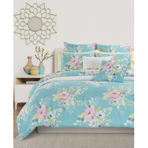 J by J Queen Esme Floral 2-Pc Comforter Set, Twin/Twin Xl - Turquoise