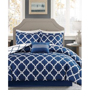 Madison Park Essentials Merritt Reversible 7-Pc. Comforter Set, Twin - Navy/White