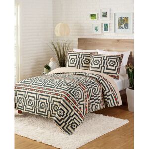 Justina Blakeney by Makers Collective Hypnotic 3-Piece King Quilt Set - Black