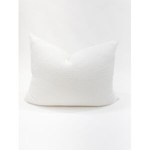 Anaya Home White 28x36 Cotton Waffle Weave Large Bed Down Alternative Pillow - White