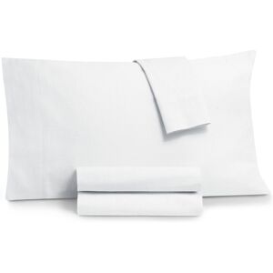 Tranquil Home Cotton Linen Look 4-Pc. Sheet Set, California King - White