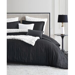 Karl Lagerfeld Paris Silky Cloud 3 Piece Comforter Set, Full/Queen - Black