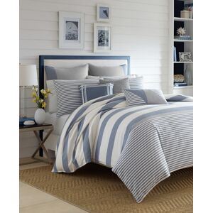 Nautica Fairwater Reversible 3-Piece Comforter Set, King - Blue/Ivory