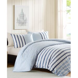 Ink+Ivy Sutton Subtle Stripe 2-Pc. Comforter Set, Twin - Blue