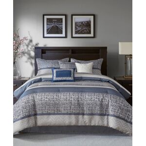 Madison Park Rhapsody Jacquard 7-Pc. Comforter Set, California King - Navy