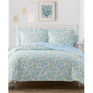 Poppy & Fritz Closeout! Poppy & Fritz Happy Floral Comforter Set, King - Bright Blue