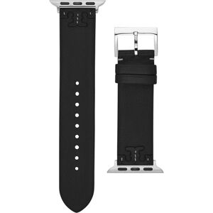 Tory Burch Women's McGraw Black Band For Apple Watch Leather Strap 38 mm/40mm - Black