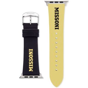 Missoni Black & Yellow Leather Strap for Apple Watch 42/44/45mm - Yellow