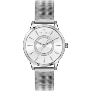 Ted Baker Women's Fitzrovia Charm Silver-Tone Mesh Bracelet Watch 34mm - Silver-Tone