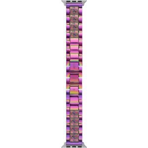 Guess Women's Iridescent Stainless Steel Apple Watch Strap 38mm-40mm - Iridescent