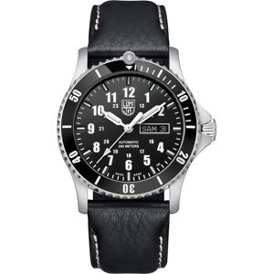 Luminox Men's Swiss Automatic Sport Timer Black Leather Strap Watch 42mm