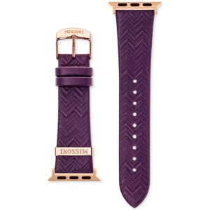 Missoni Violet Zigzag Leather Strap for Apple Watch 38/40/41mm - Violet