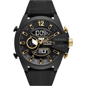 Diesel Men's Mega Chief Black Silicone Strap Watch 51mm - Black