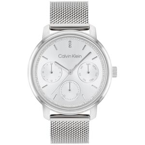 Calvin Klein Women's Silver-Tone Stainless Steel Mesh Bracelet Watch 34mm - Stainless Steel