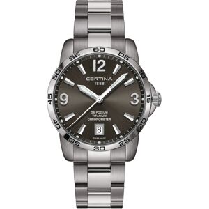 Certina Men's Swiss Ds Podium Titanium Bracelet Watch 40mm - Grey