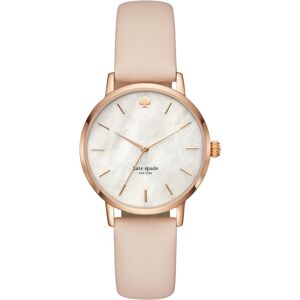 kate spade new york Women's Metro Vachetta Leather Strap Watch 34mm KSW1403 - Rose Gold