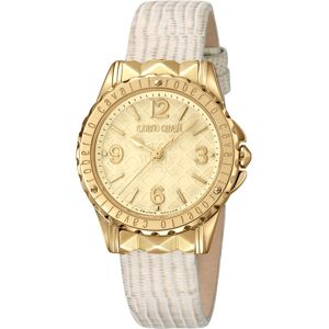 Roberto Cavalli By Franck Muller Women's Swiss Quartz Beige Leather Strap Watch, 34mm - Beige