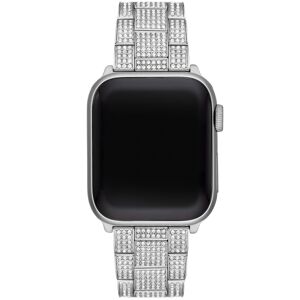 Michael Kors Women's Pave Silver-Tone Stainless Steel Apple Watch Band, 38mm or 40mm - Silver-Tone