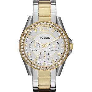 Fossil Women's Riley Two Tone Stainless Steel Bracelet Watch 38mm