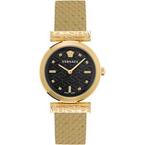 Versace Women's Swiss Regalia Gold Ion Plated Mesh Bracelet Watch 34mm - Ip Yellow Gold